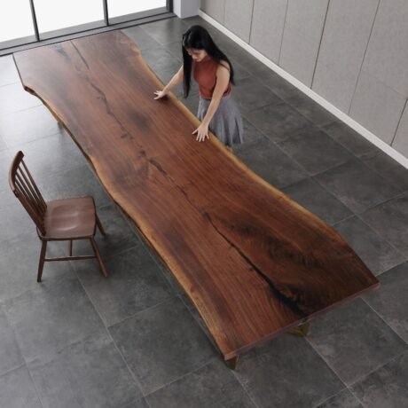 American_Black_Walnut_Solid_Wood_Dining_Table